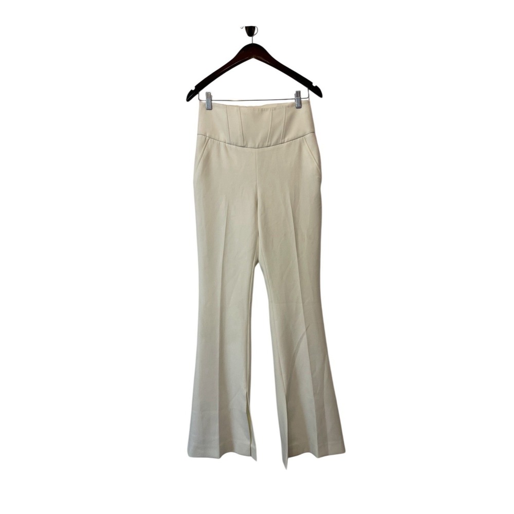 Karen Millen Flare Leg Darted Trousers‎ Size 4 Minimalist  Clean Girl Office
